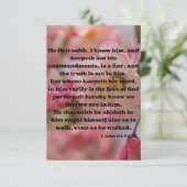 Carte 1 Jean 2:4-6 KJV Bible Scripture Pic Salutation (Debout devant)