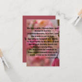 Carte 1 Jean 2:4-6 KJV Bible Scripture Pic Salutation (Devant/Arrière en situation)