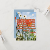 Carte 1 Jean 3:8 KJV Bible Scripture Pic Salutation (Devant/Arrière en situation)