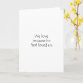 Carte 1 John 4 19 (Fleur jaune)