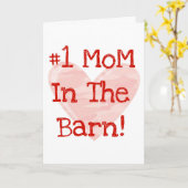 Carte #1 Maman Dans La Grange ! (Fleur jaune)