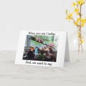 CARTE *1* NOUS NOUS SOMMES TOUS RASSEMBLÉS POUR DIRE HEU (Fleur jaune)