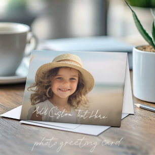 Carte 1 Photo et Texte Complets - Paysage Horizontal