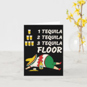 Carte 1 Tequila 2 Tequila 3 Tequila Floor - Fête drôle (Fleur jaune)