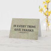 Carte 1 Thessaloniciens 5:18 (Fleur jaune)