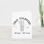 Carte 1 Year Together - First Anniversary Celebration (Devant)