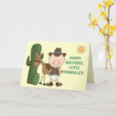 Carte 1er 2e anniversaire Toddler Boys (Fleur jaune)