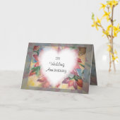 Carte 1er anniversaire (Fleur jaune)