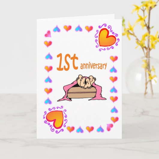 Carte 1er anniversaire (Fleur jaune)