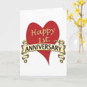 Carte 1er anniversaire (Fleur jaune)