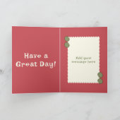 Carte 1er Anniversaire 1 aujourd'hui ajouter nom photo r (Intérieur)