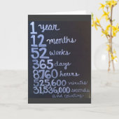 Carte 1er ANNIVERSAIRE À MON AMOUR "POUR LE RESTE DE NOS (Fleur jaune)