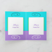 Carte 1er anniversaire ajouter nom fille mignonne élépha (Intérieur)