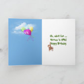 Carte 1er Anniversaire Animaux de la Jungle (Intérieur)