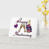 Carte 1er anniversaire de mariage (Fleur jaune)