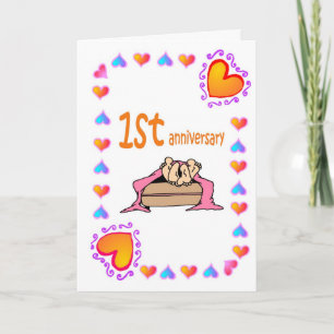 Carte 1er anniversaire de mariage