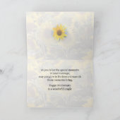 Carte 1er anniversaire de mariage de fille et gendre Sol (Intérieur)