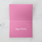 Carte 1er anniversaire éléphant fille rose (Intérieur)