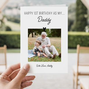 Carte 1er anniversaire en tant que papa Premier annivers