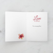 Carte 1er anniversaire Floral Lily (Intérieur)