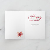 Carte 1er Anniversaire Floral Lily Son Fille (Intérieur)