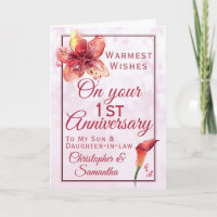 1er Anniversaire Floral Lily Son Fille