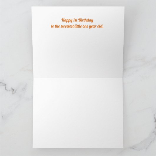 Carte 1er anniversaire Fox (Intérieur)