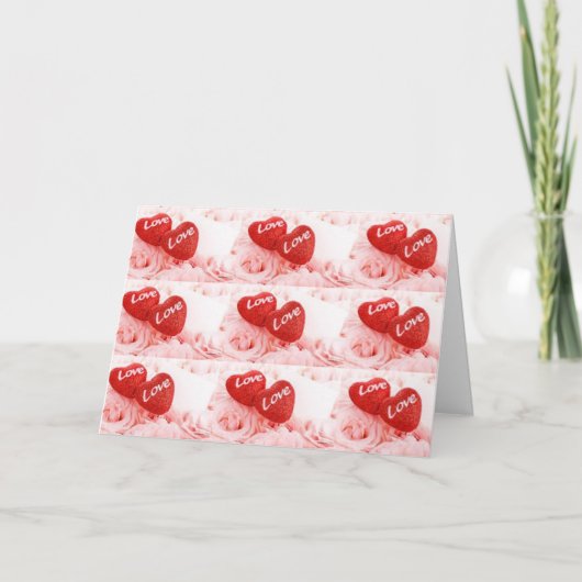 Carte "1er ANNIVERSAIRE" L'AMOUR VA SORTIR POUR "VOUS" (Devant)