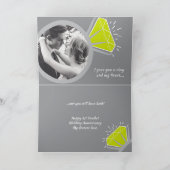 Carte 1er anniversaire mariage période maintenant puis p (Intérieur)