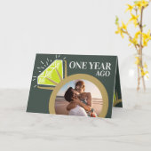 Carte 1er anniversaire mariage période maintenant puis p (Fleur jaune)