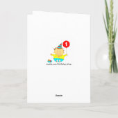 Carte 1er anniversaire personnalisé (Dos)