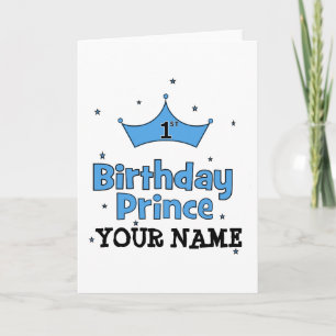 Carte 1er anniversaire Prince