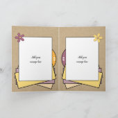 Carte 1er Anniversaire rustique fait l'un pour l'autre v (Intérieur)