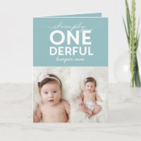 1er anniversaire simple onderful coloré typographi