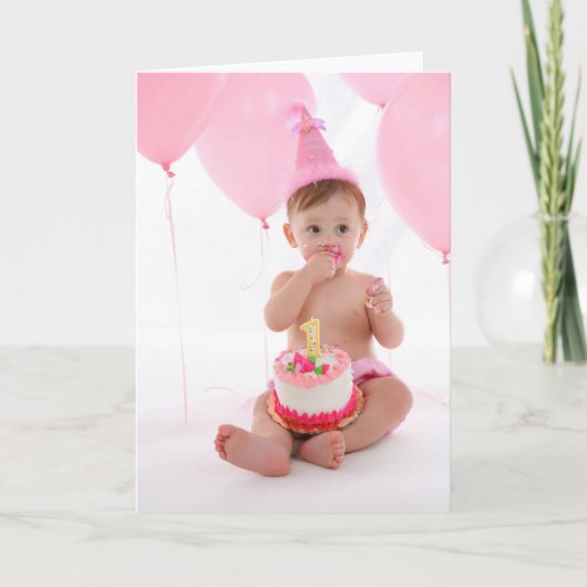 Carte 1er gâteau d'anniversaire (Devant)
