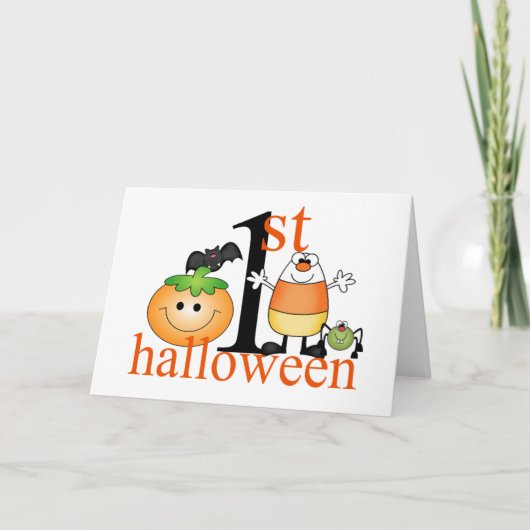 Carte 1er Halloween du bébé (Devant)