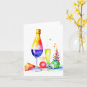 Carte 1er janvier Jour de l'an B (Fleur jaune)