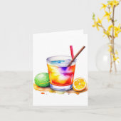 Carte 1er janvier National Hangover Day B (Fleur jaune)