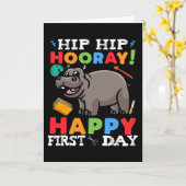 Carte 1er jour de 1ère année Première journée d'école (Fleur jaune)