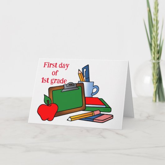 Carte *1er JOUR DE PREMIÈRE CLASSE" (Devant)