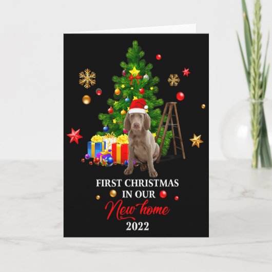 Carte 1er Noël dans notre nouvelle maison Cadeau de Noël (Devant)