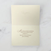 Carte 1er, premier anniversaire de la mort d'une fleur a (Intérieur)