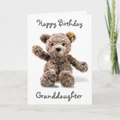 CARTE *1ER SOUHAIT D'ANNIVERSAIRE* PETITE-FILLE (Devant)