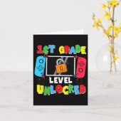 Carte 1ère année déverrouillée Retour à l'école Premier (Fleur jaune)