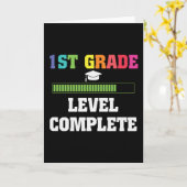 Carte 1ère année Niveau Complet Enfants Graduation (Fleur jaune)