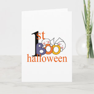Carte 1ère BOO Fantôme d'Halloween !