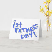 Carte 1ère Fête des pères ! (Fleur jaune)