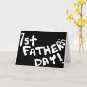 Carte 1ère Fête des pères (Fleur jaune)