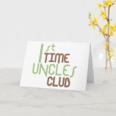 Carte 1ère fois Uncles Club (Vert) (Fleur jaune)