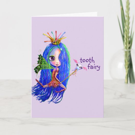 Carte 1ère visite de Tooth Fairy Crown Cute (Devant)
